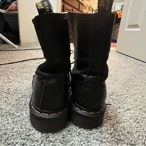 Black Doc Marten Boots. Barely worn. Excellent condition